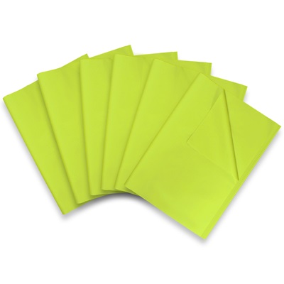 100 Sheets of Lime Green Acid Free Tissue Paper 500mm x 750mm